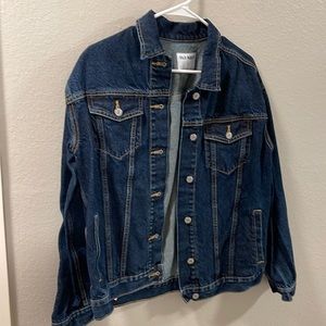 Old Navy dark wash denim jacket.